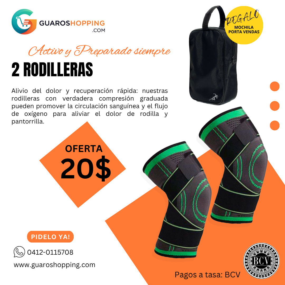 Rodilleras elasticas con ajuste